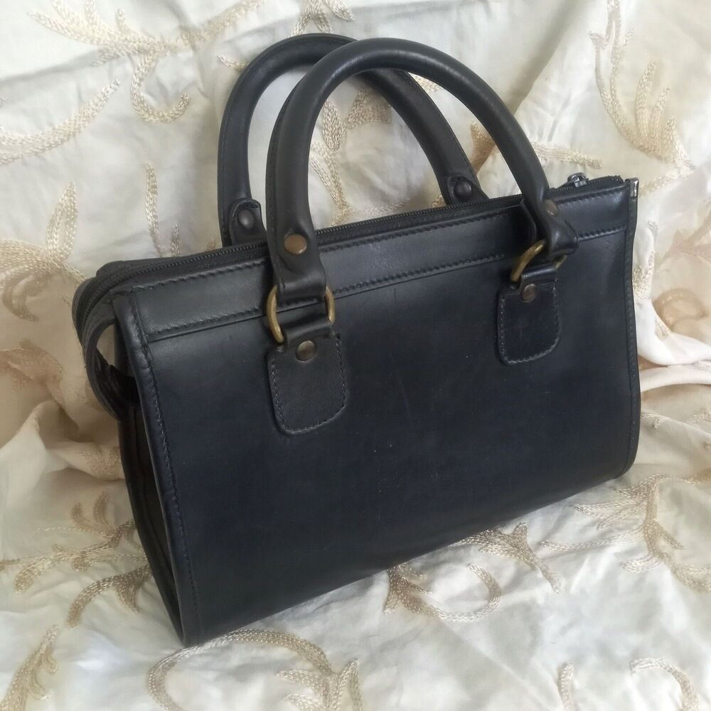 Vintage GHURKA BAG Marley Hodgson #65 The Tender Black Leather ULTRA RARE